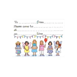 Outlet Girls Party Invitation Childrens