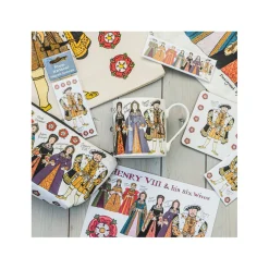 Discount Henry VIII and His Six Wives Tea Towel Tea Towels
