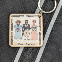 Best Jane Austen Wooden Keyring Keyrings