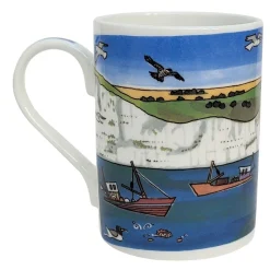 Hot White Cliffs of Dover Mug Mugs